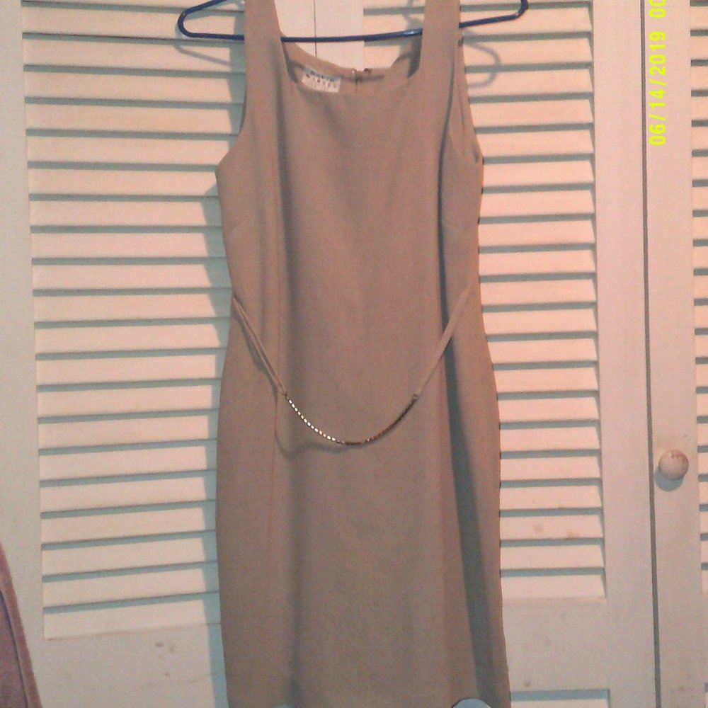 David Warren Beige dress